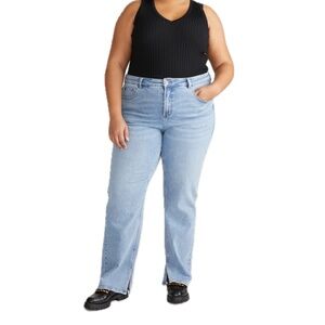 Universal Standard Mimi High Rise Split Hem Jeans Size 20